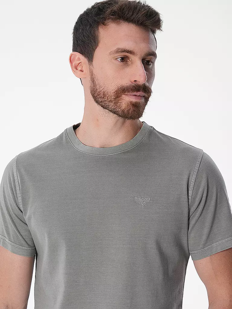 BARBOUR T-Shirt hellgrau