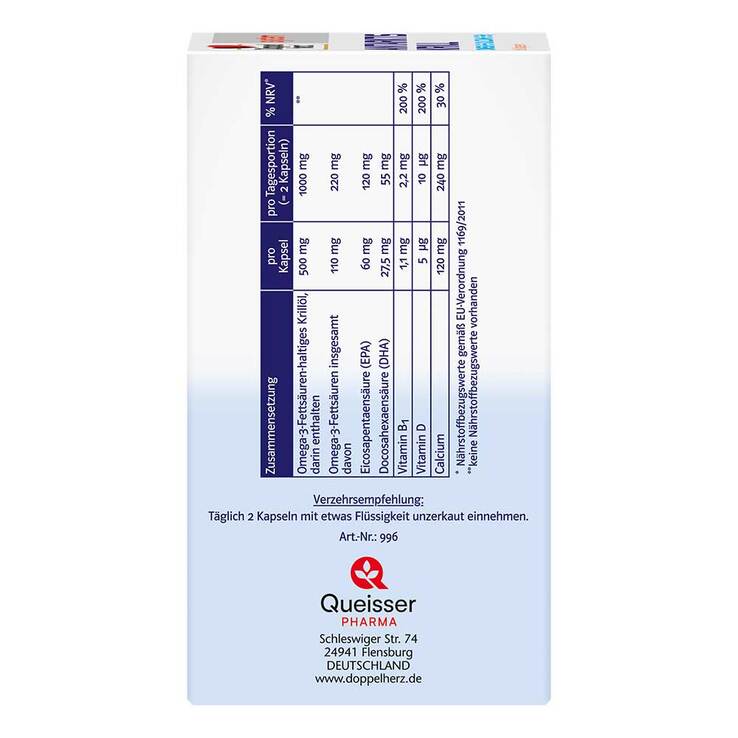 Doppelherz system Antarktis Krill Kapseln, 60 St