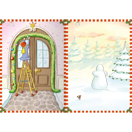 ars Edition Erstes Stickern für den Advent - Weihnachtszeit im Prinzessinnenschloss