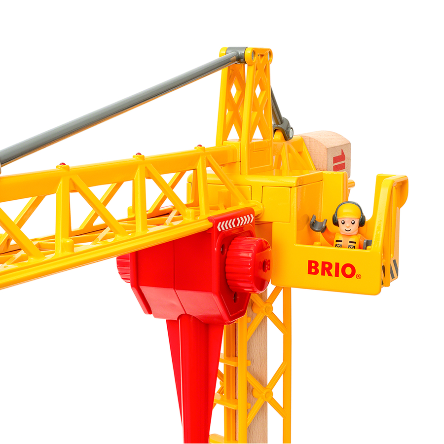 BRIO® WORLD Großer Baukran mit Licht