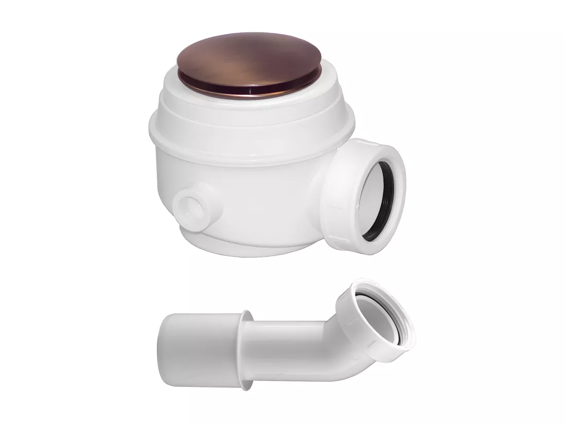 Siphon Pour Baignoire Avec Bonde Cuivre Antique