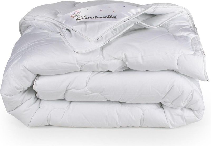 Cinderella Mellow Dekbed 4-seizoenen - 1 Persoons - Synthetische Vulling - Katoenen Tijk - Anti-allergie - 140x200 cm