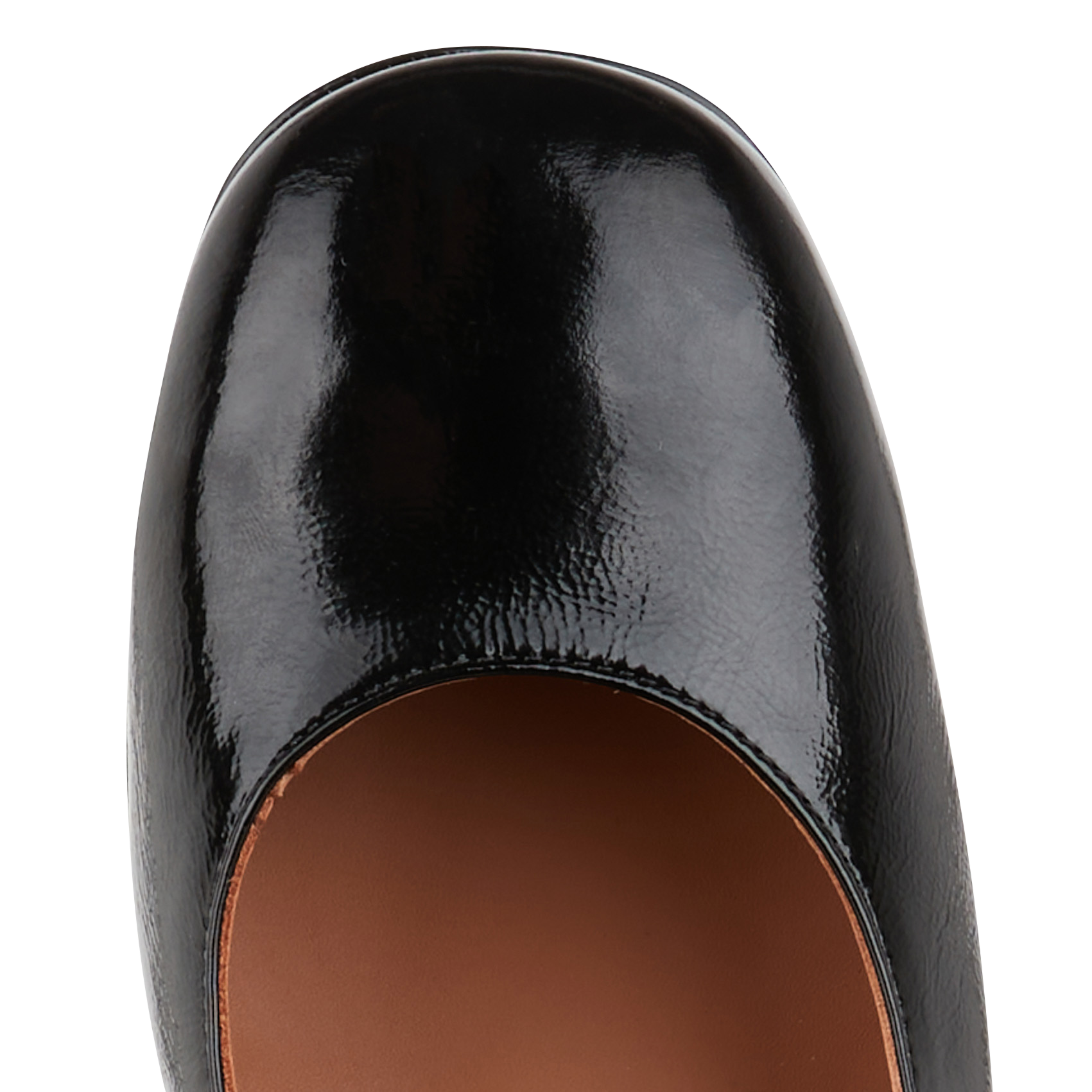 Babies en cuir vernis | Noir