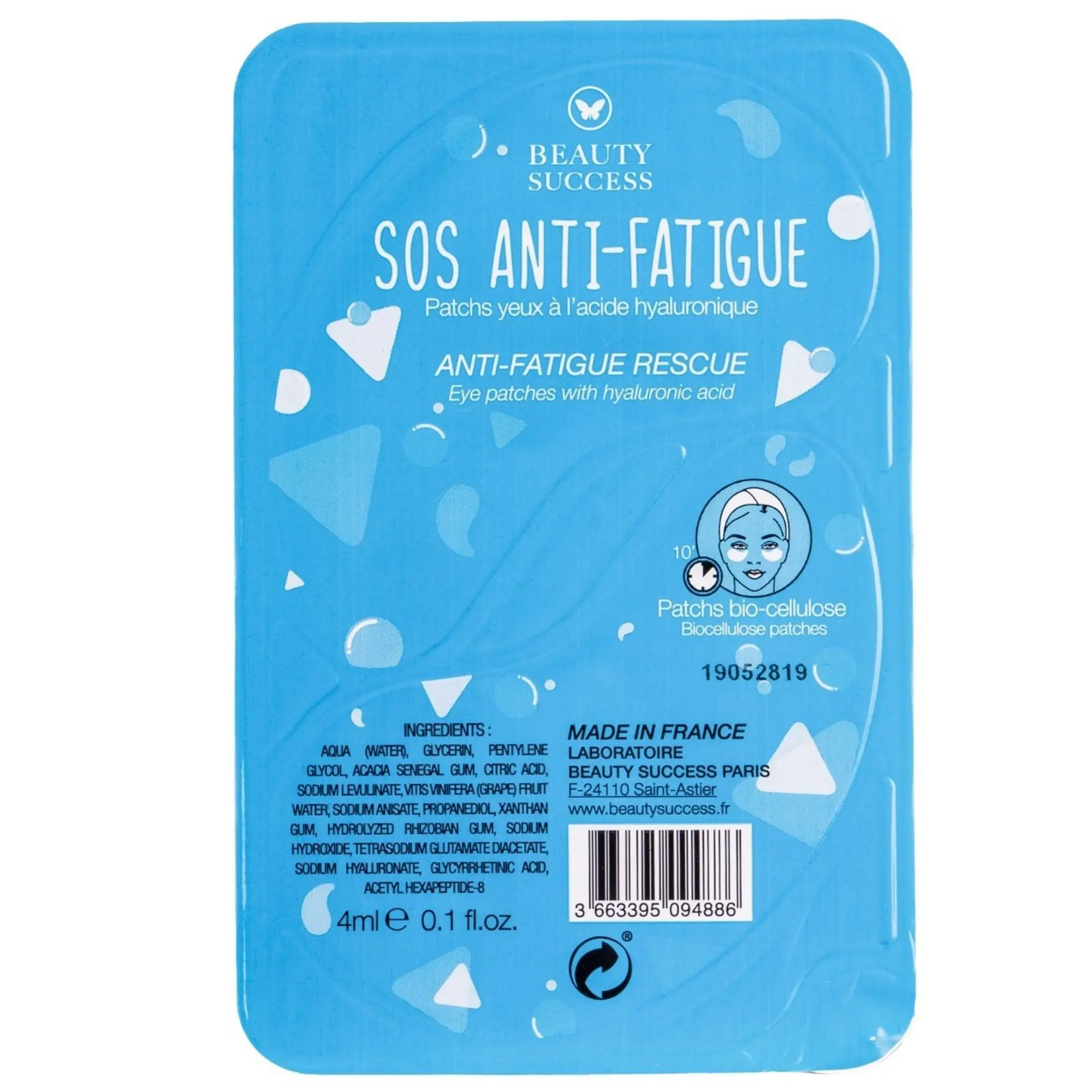 Beauty Success - Patchs Yeux SOS Anti-Fatigue Patchs Tissus Yeux- slider-masques-monodoses