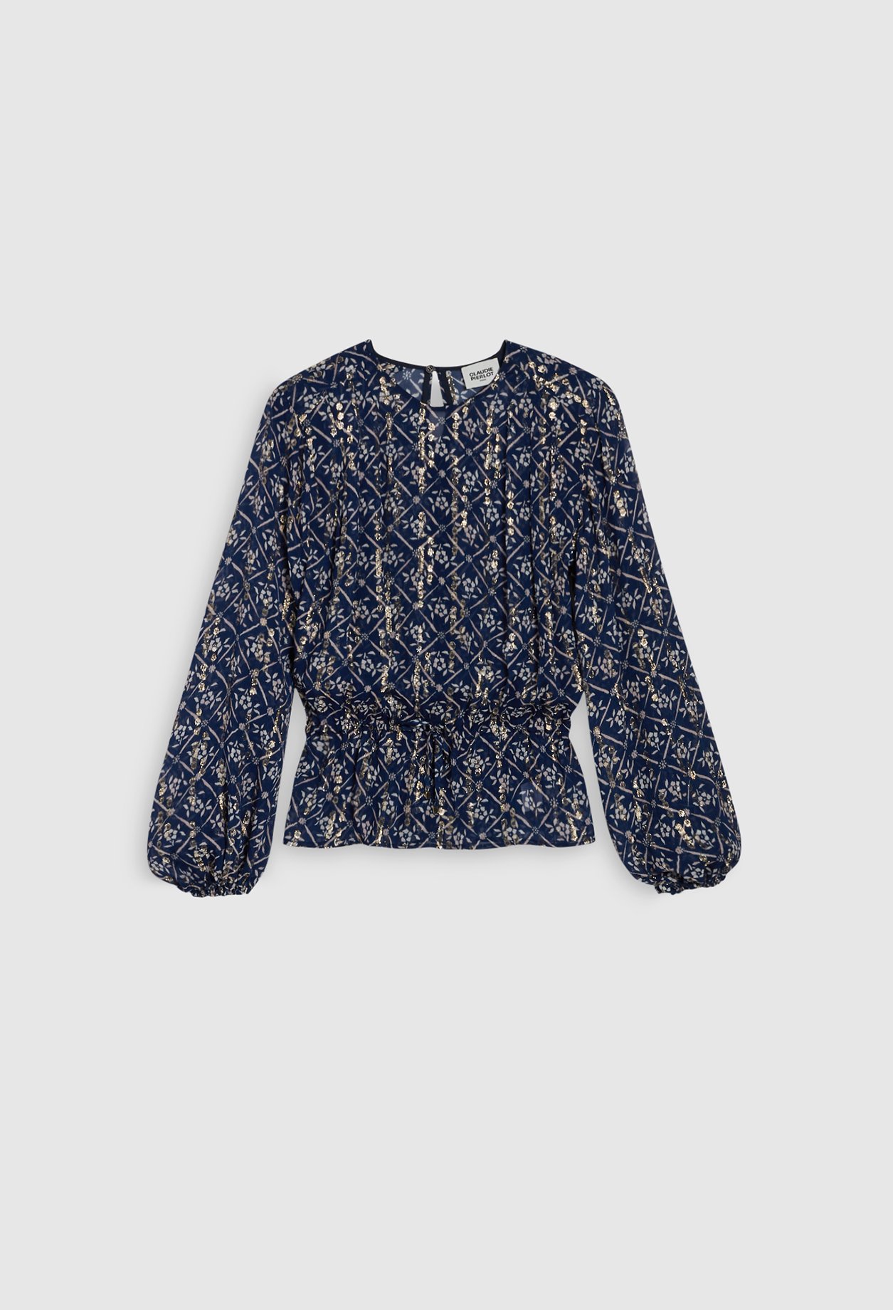 Blouse &agrave; motifs fleuris