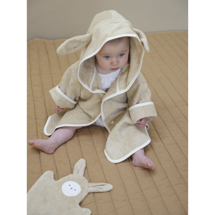 Fabelab Poncho-robe - Baby - Bunny - Wheat Wheat