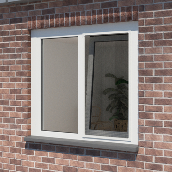 Livn vast hor raam Basic wit 80x100 cm