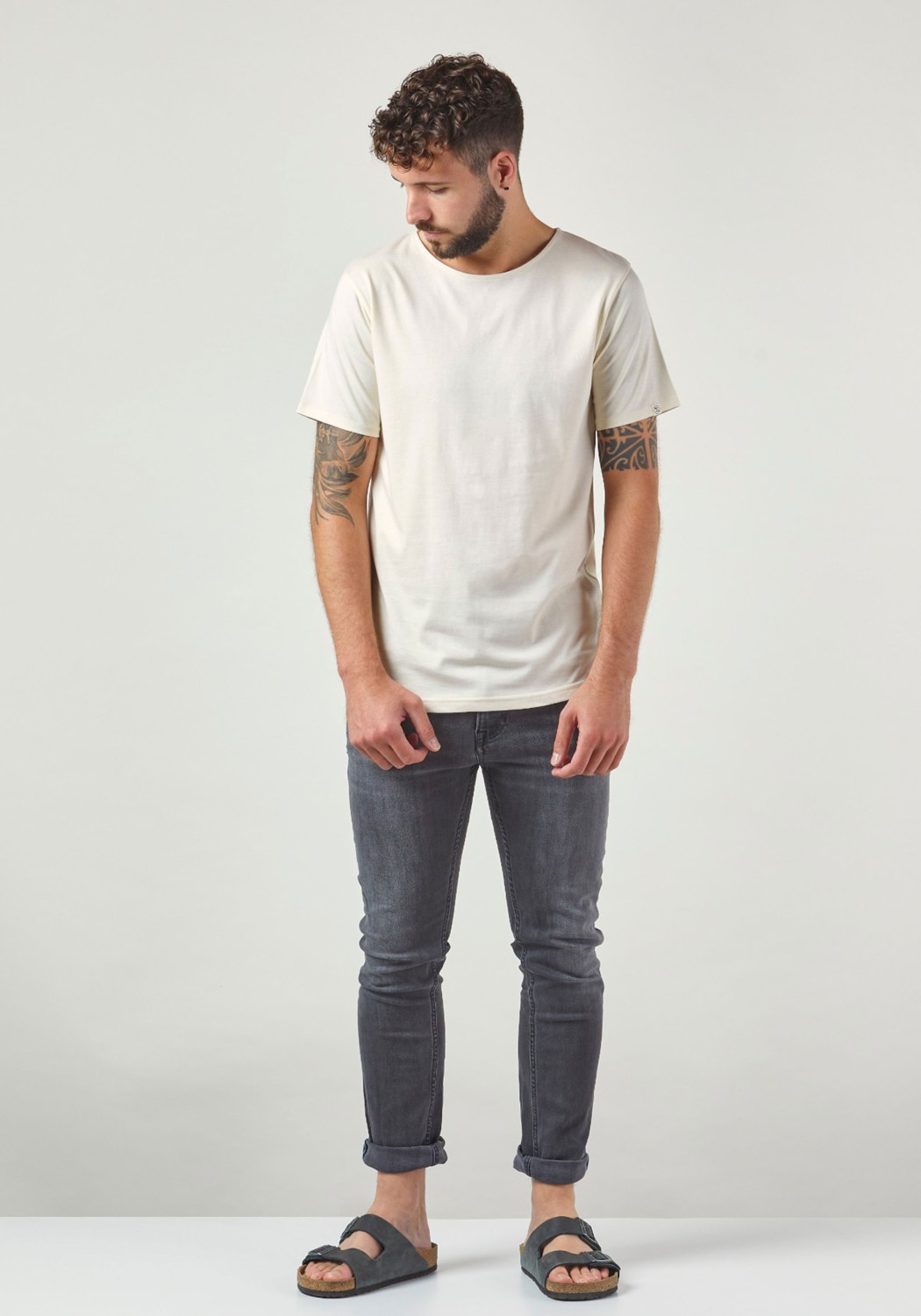 WE ARE ZRCL Herren-T-Shirt Loose Basic Natural