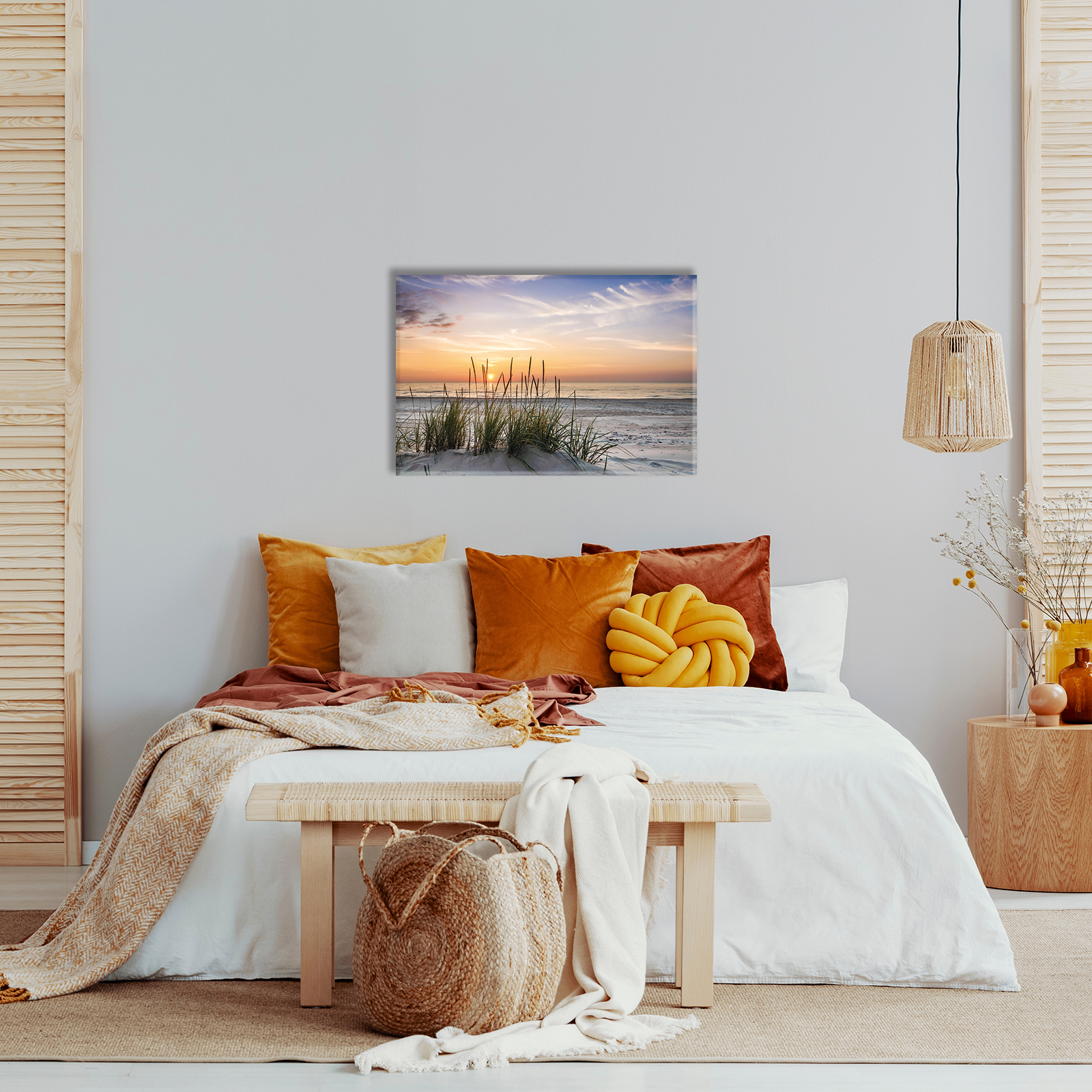 Keilrahmenbild STRAND - multicolor - 60x90 cm