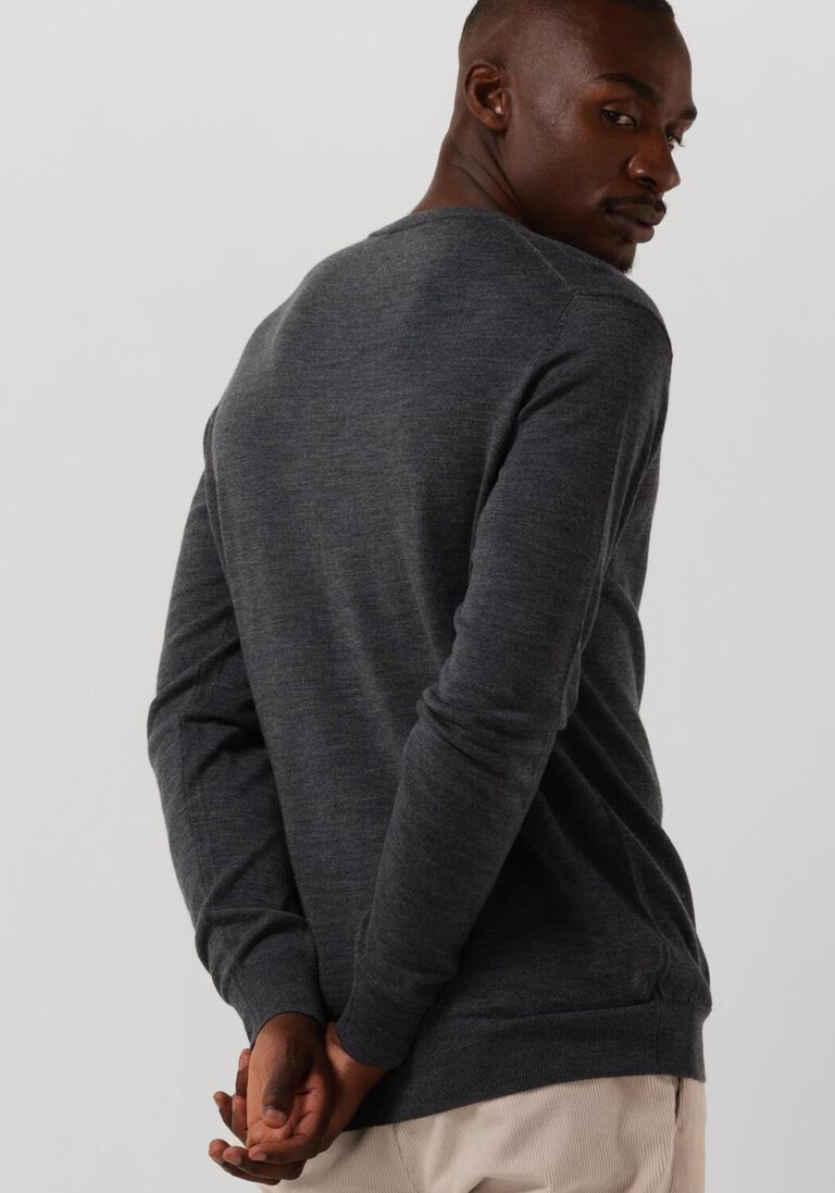 PROFUOMO antraciet profuomo trui pullover crew neck