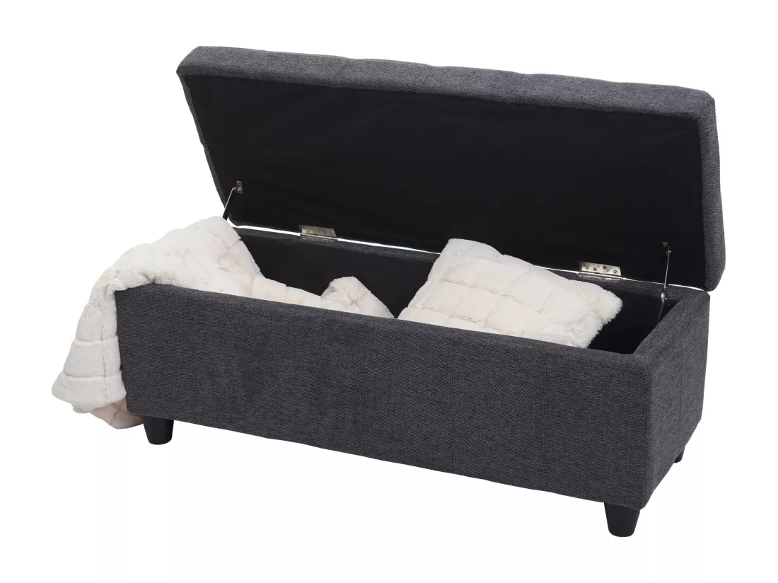 Coffre de rangement Kriens, gris foncé