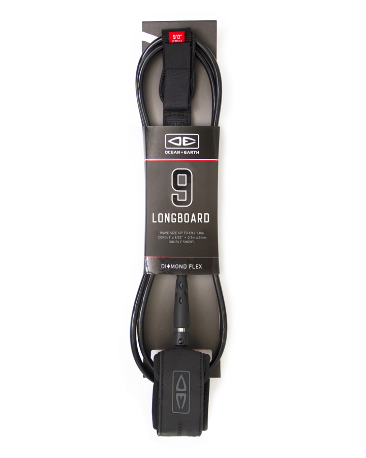 Ocean and earth Regular leash longboard 9'0 Black