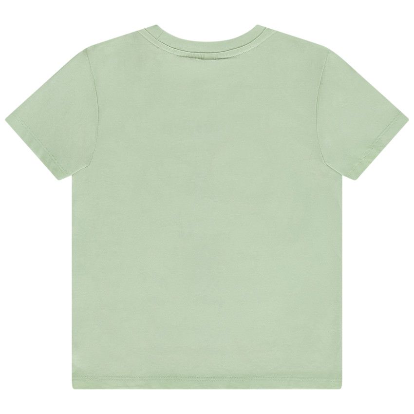 T-shirt manches courtes patchs appliqués pour garçon - Vert