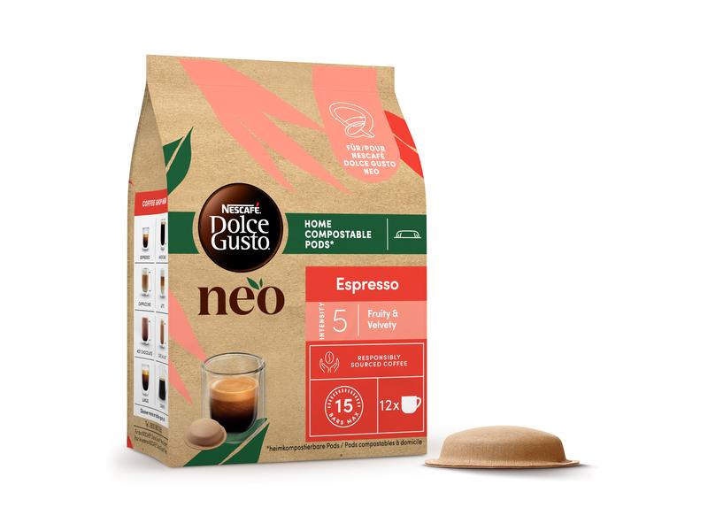 NEO by Nescafé Dolce Gusto Kaffee-Pods Espresso 12 Portione Pods für die Nescafé Dolce Gusto NEO Kaffeemaschine von Delonghi