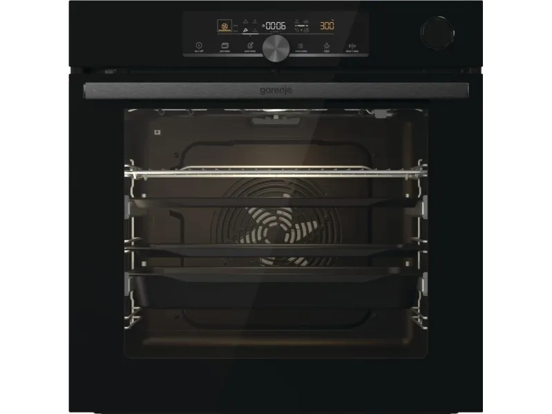 Gorenje Advanced BPSA6747A08BG - Ovn - med dampfunktion - til indbygning - niche - bredde: 56 cm - dybde: 55 cm - højde: 59 cm - med selv-rengøring - Klasse A  - sort