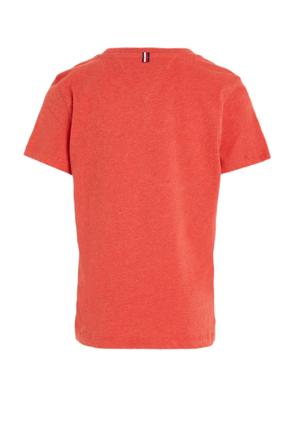 Tommy Hilfiger T-shirt van katoen oranje