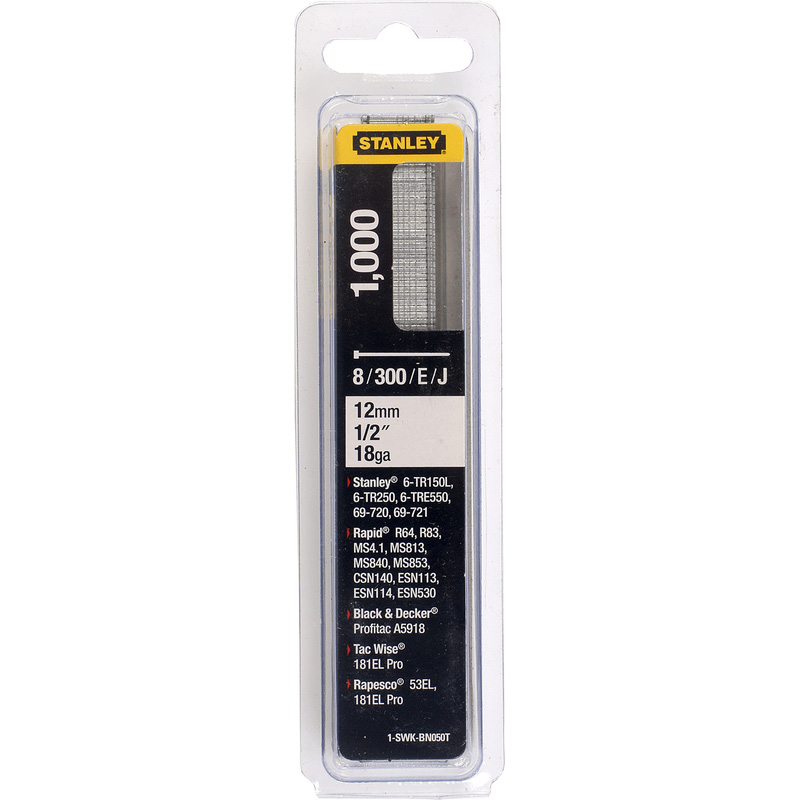 Stanley nagels Type J 18G 12mm