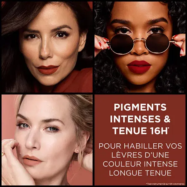 Batom em Lápis Matte Volume Intense da L'Oréal Paris, Cor: Colors of Worth nº 200 Laranja Stand Up, 1,8g