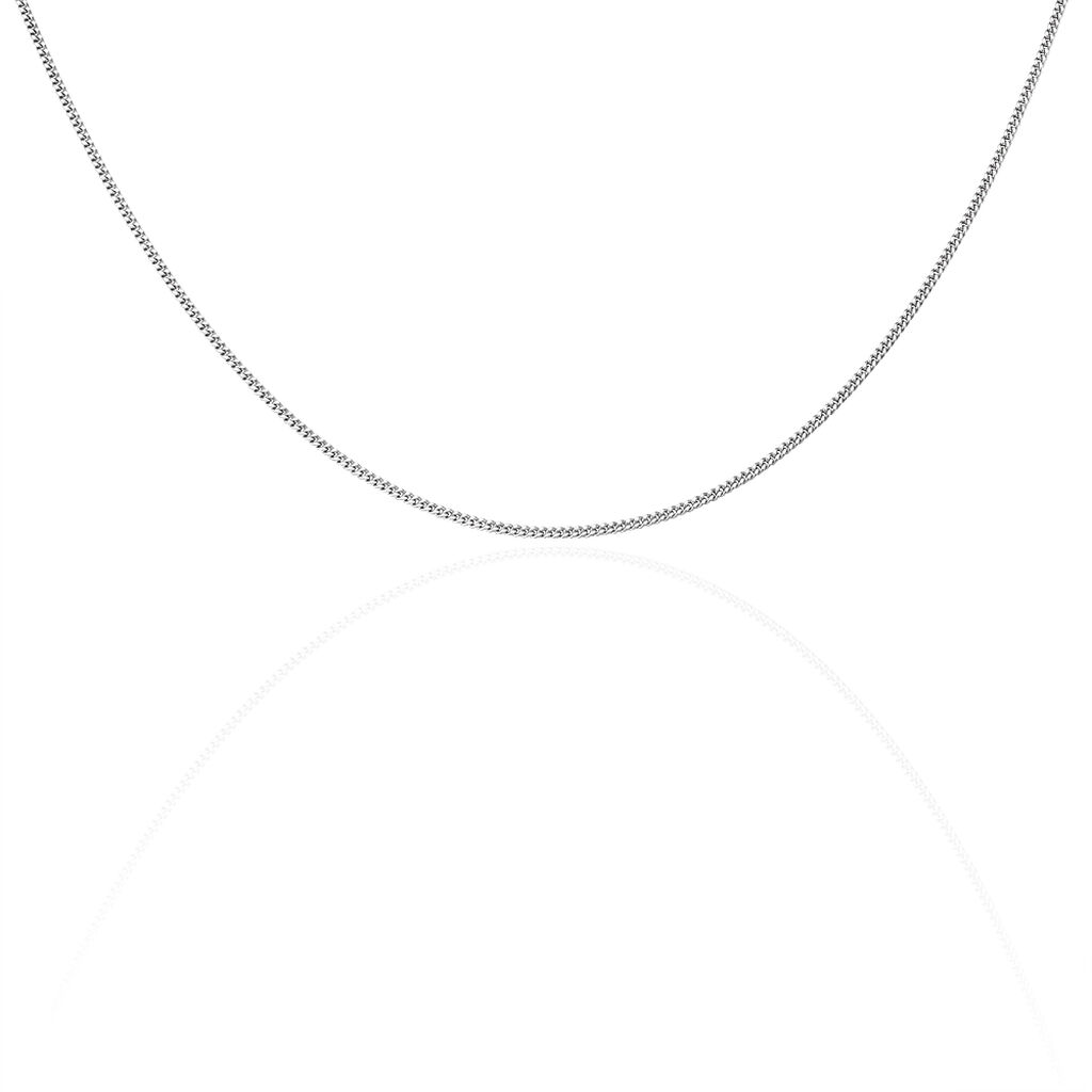 Chaîne Maille Gourmette Or Blanc