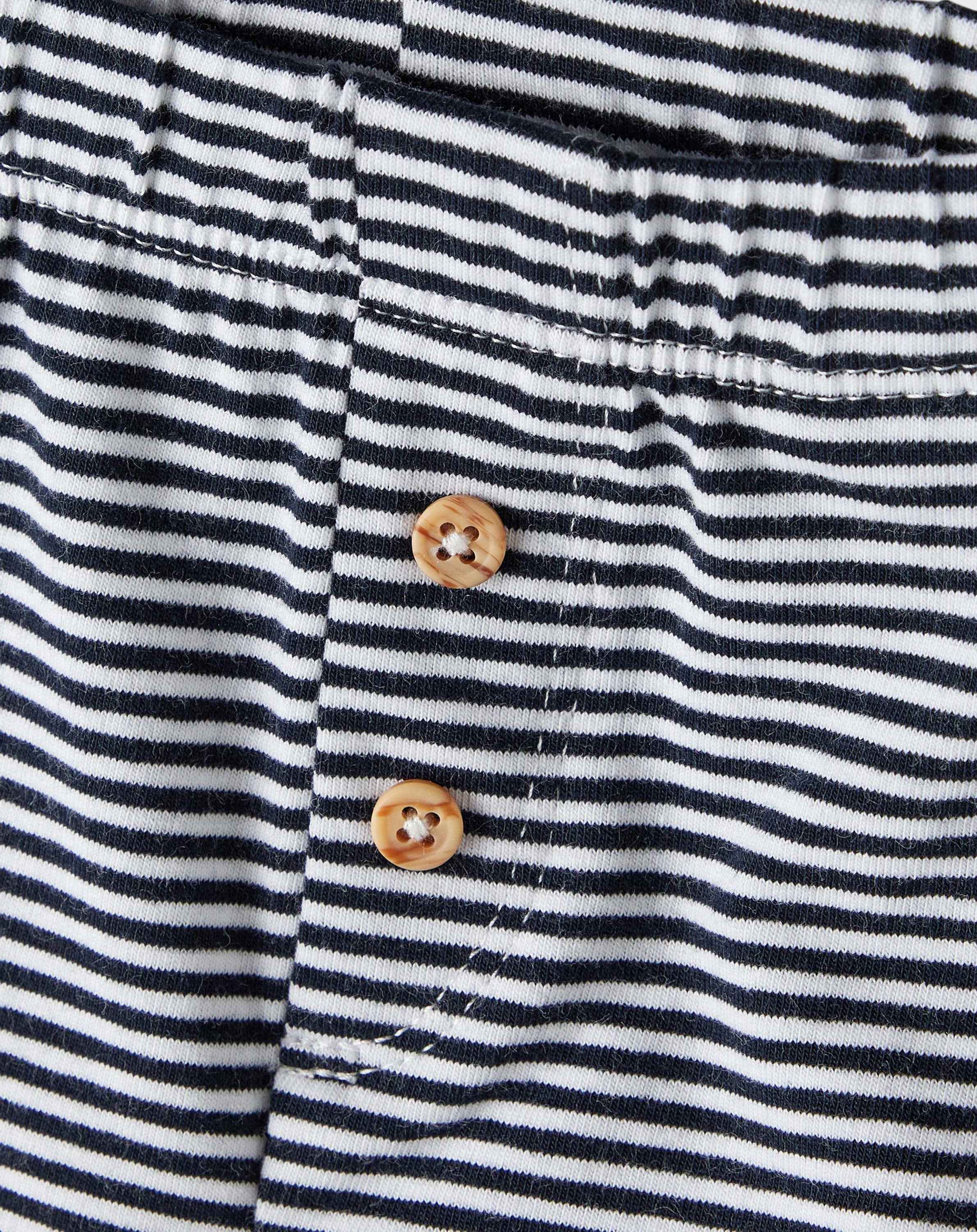 Shorts NBMFOAS gestreift in dark sapphire
