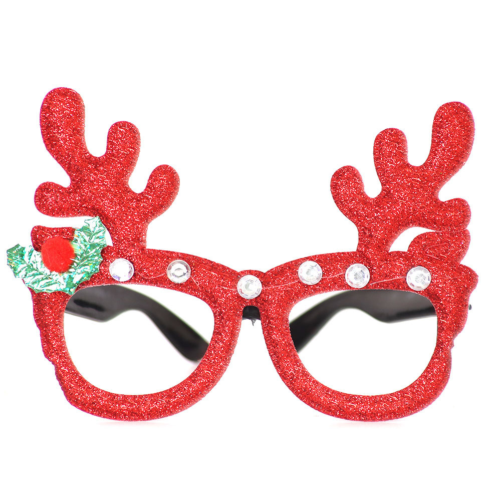 (6er Set) Photo Booth Weihnachts Brillen Party Fotorequisiten Foto Accessoires Dekorationen für lustige Bilder - Merry Christmas