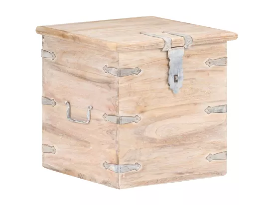 Coffre 40x40x40 cm Bois d'acacia solide