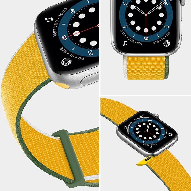 Apple Watch Ultra nylon loop bandje (geel)