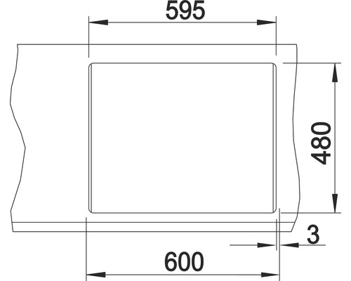 Blanco METRA 6 spoelbak, 615 x 500 mm, antraciet, 516165