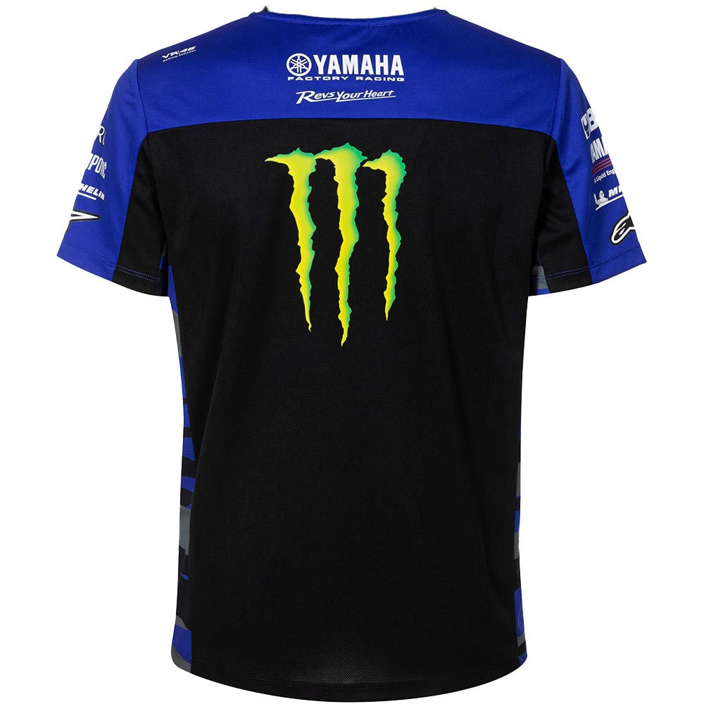 yamaha - T-shirt Monster Energy Noir / Bleu
