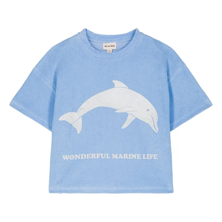 We Are Kids T-Shirt Jordan Dauphin Eponge Bio | Bleu pâle
