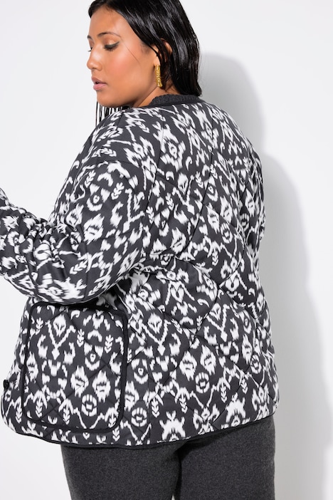 Steppjacke, Boxy Shape, Alloverprint