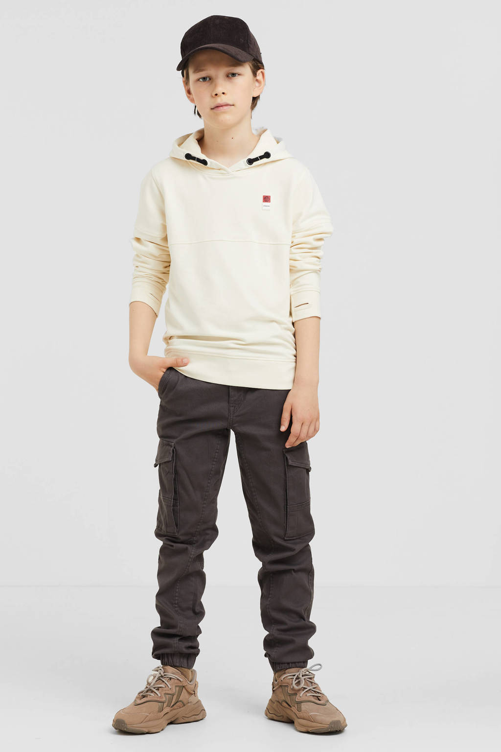 JACK & JONES cargobroek JJIPAUL grijs
