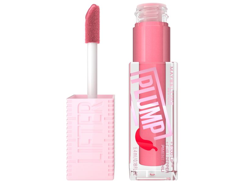 Maybelline Lip Gloss Lifter Plump 001 Blush Blaze Lipgloss sorgt für einen aufgespritzten Lippen-Effekt ohne OP bis zu 4 Stunden lang