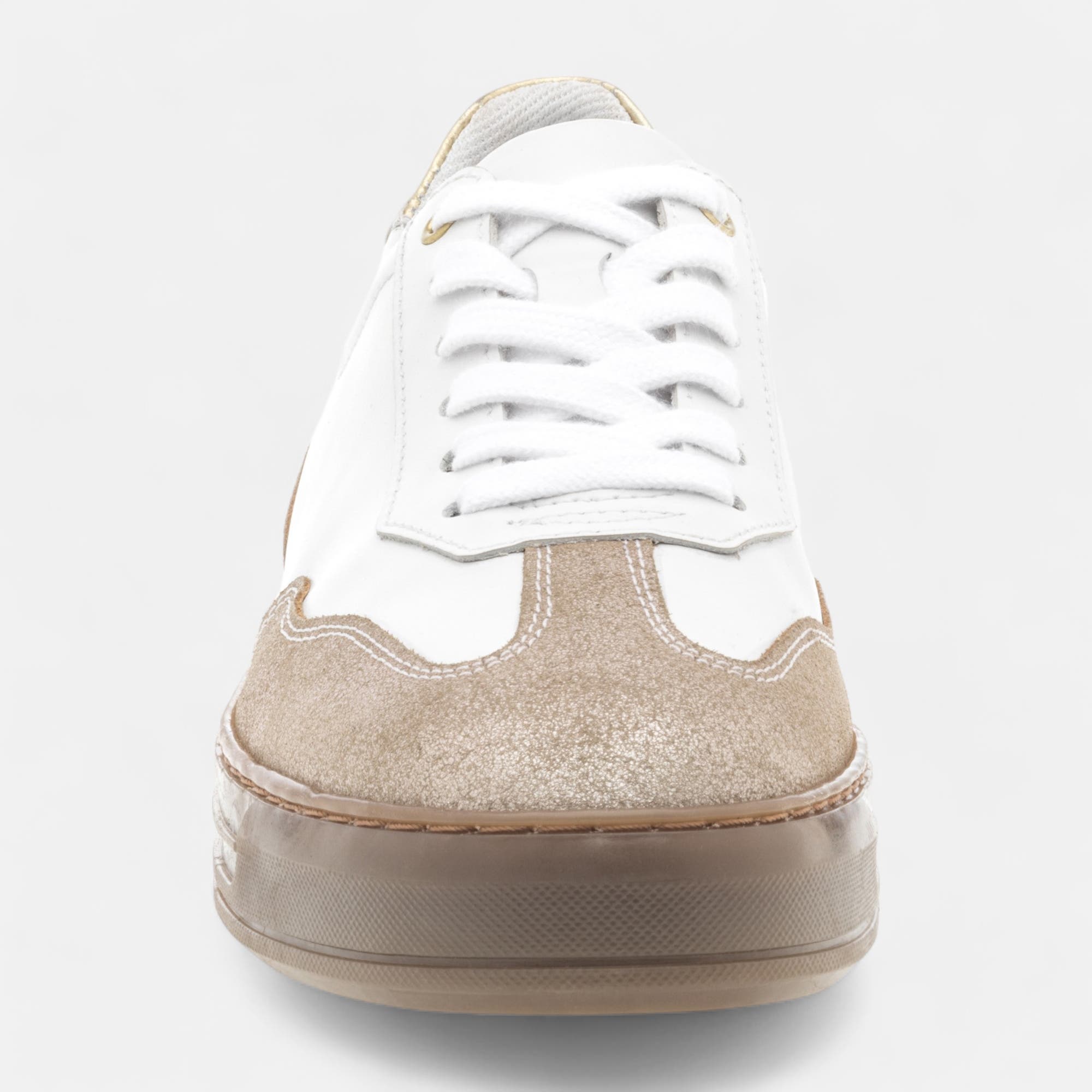 Baskets basses Femme en cuir blanc