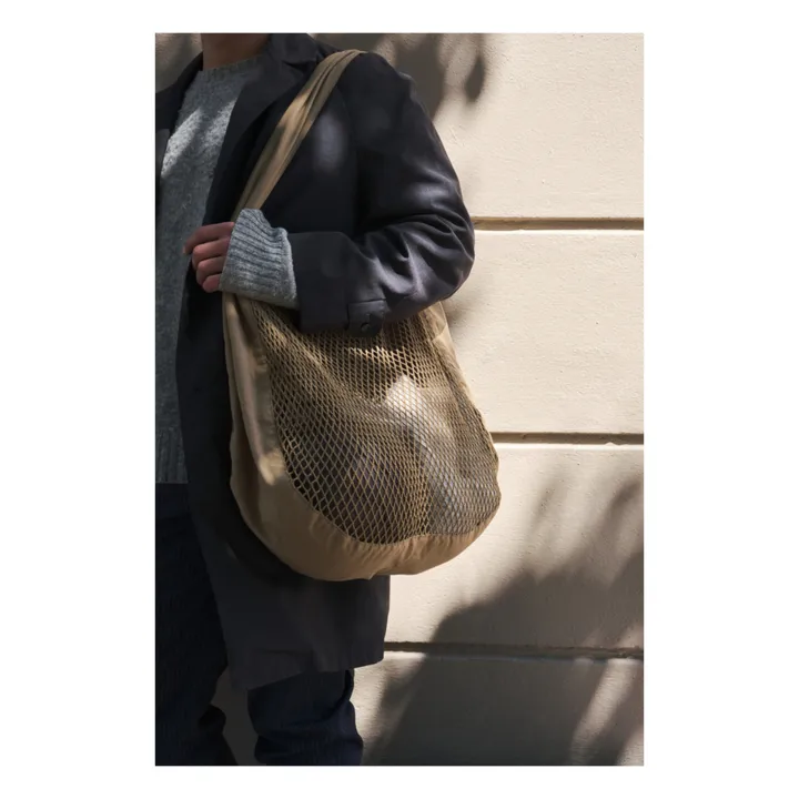 The Organic Company Sac filet porté épaule en coton bio | Vert kaki