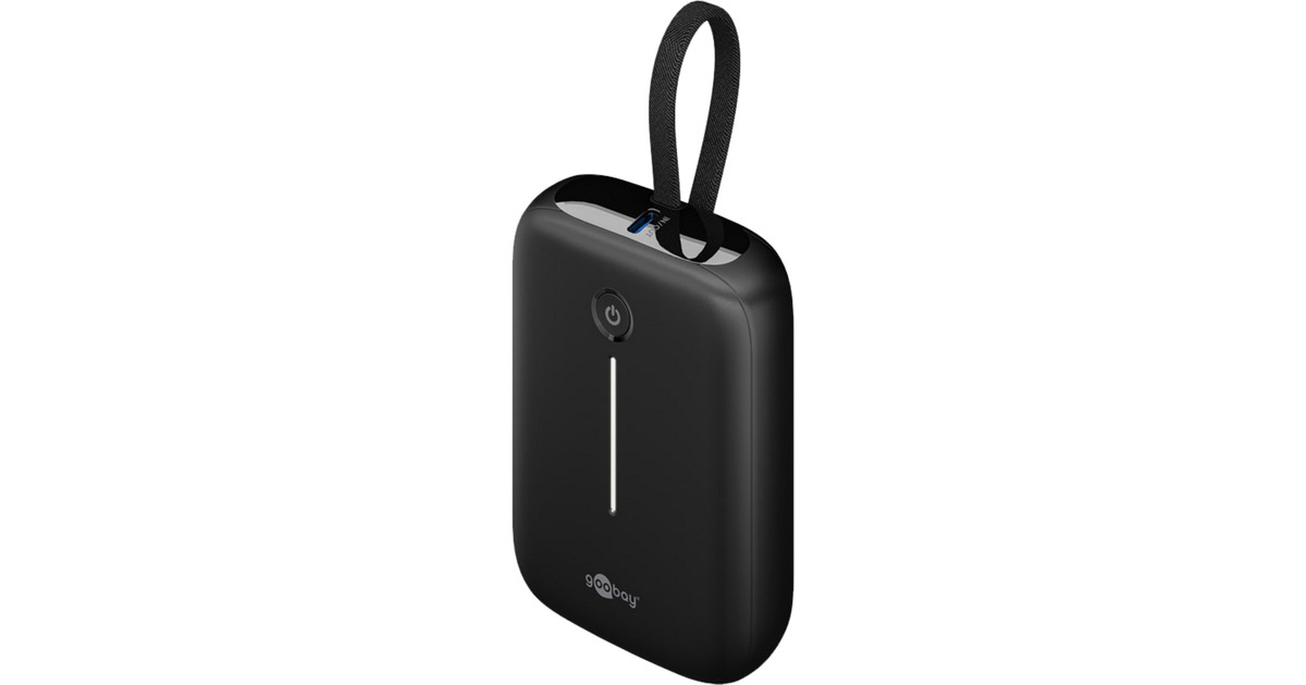 goobayPowerbank 10.000 mAh - 20W  (Zwart, USB-C PD)