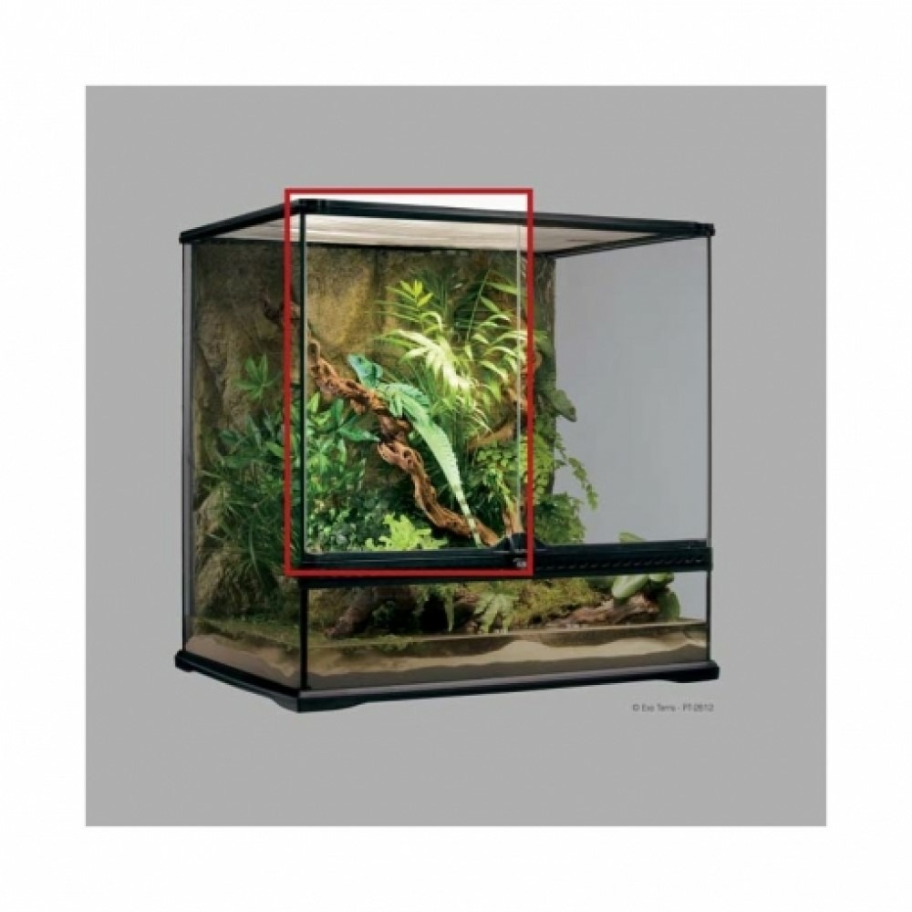 Exo terra porte en verre pour terrarium pt2612 gauche
