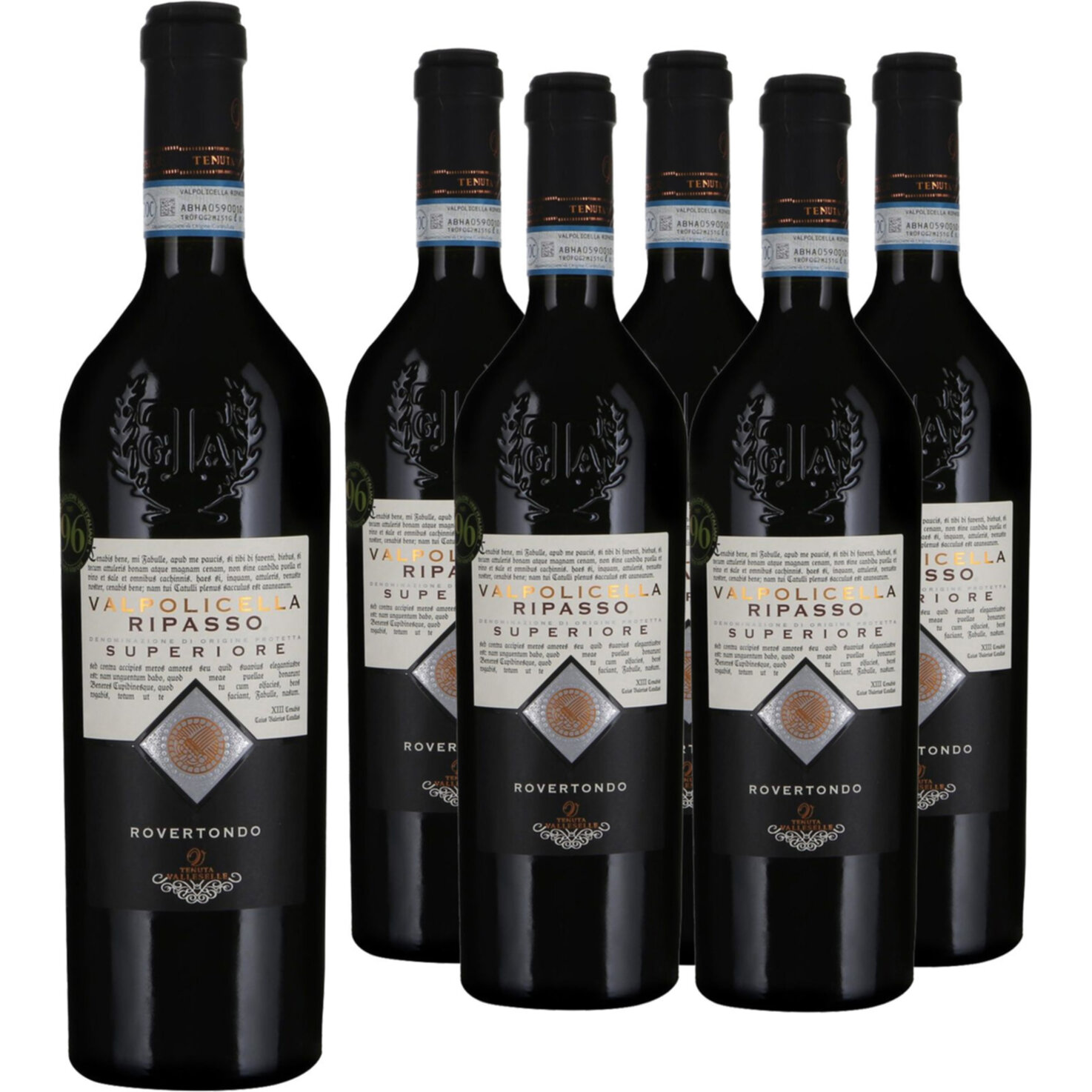 Ripasso della Valpolicella Superiore DOC Rovertondo Tenuta Valleselle 6x 75cl -6x 75cl