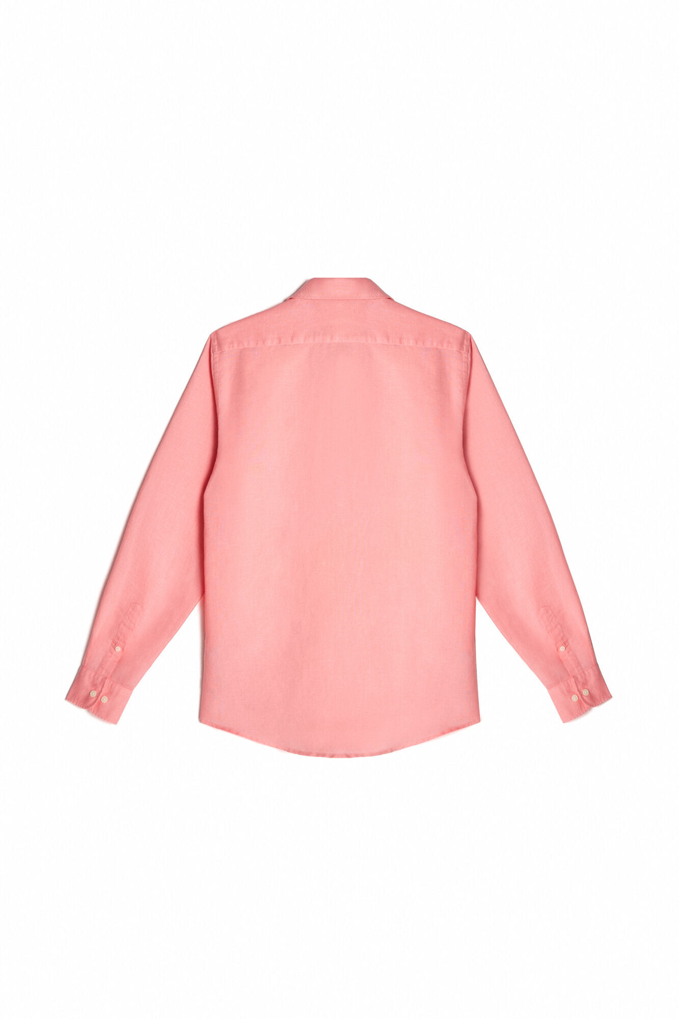 Camisa de linho larga estilo mangá - Coral