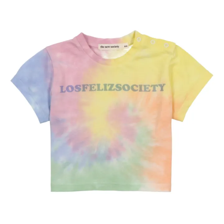 the new society T-Shirt Wildshire Tie Dye Baby | Jaune