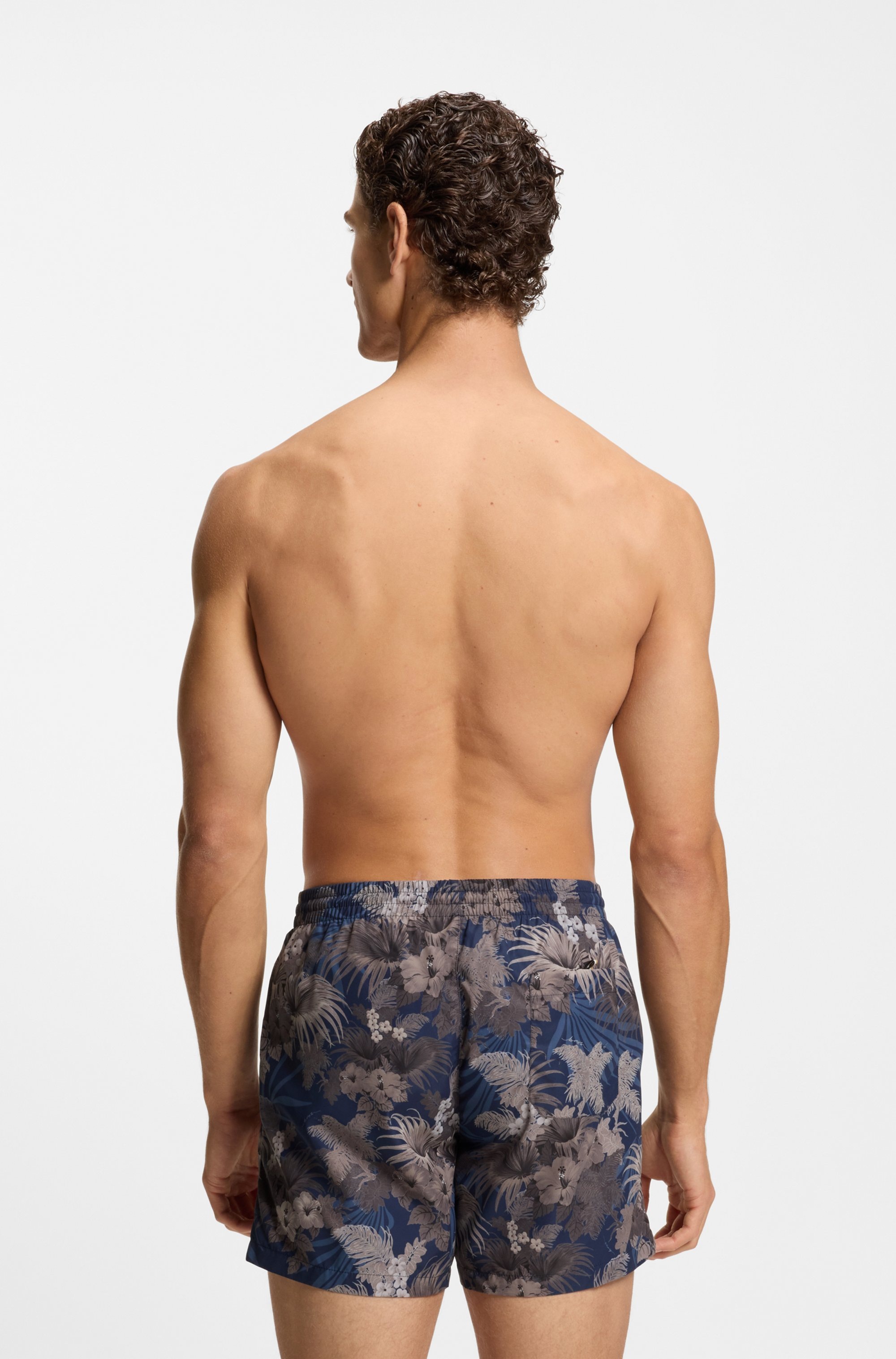 BOSS Badeshorts »Piranha«, mit buntem Alloverdruck