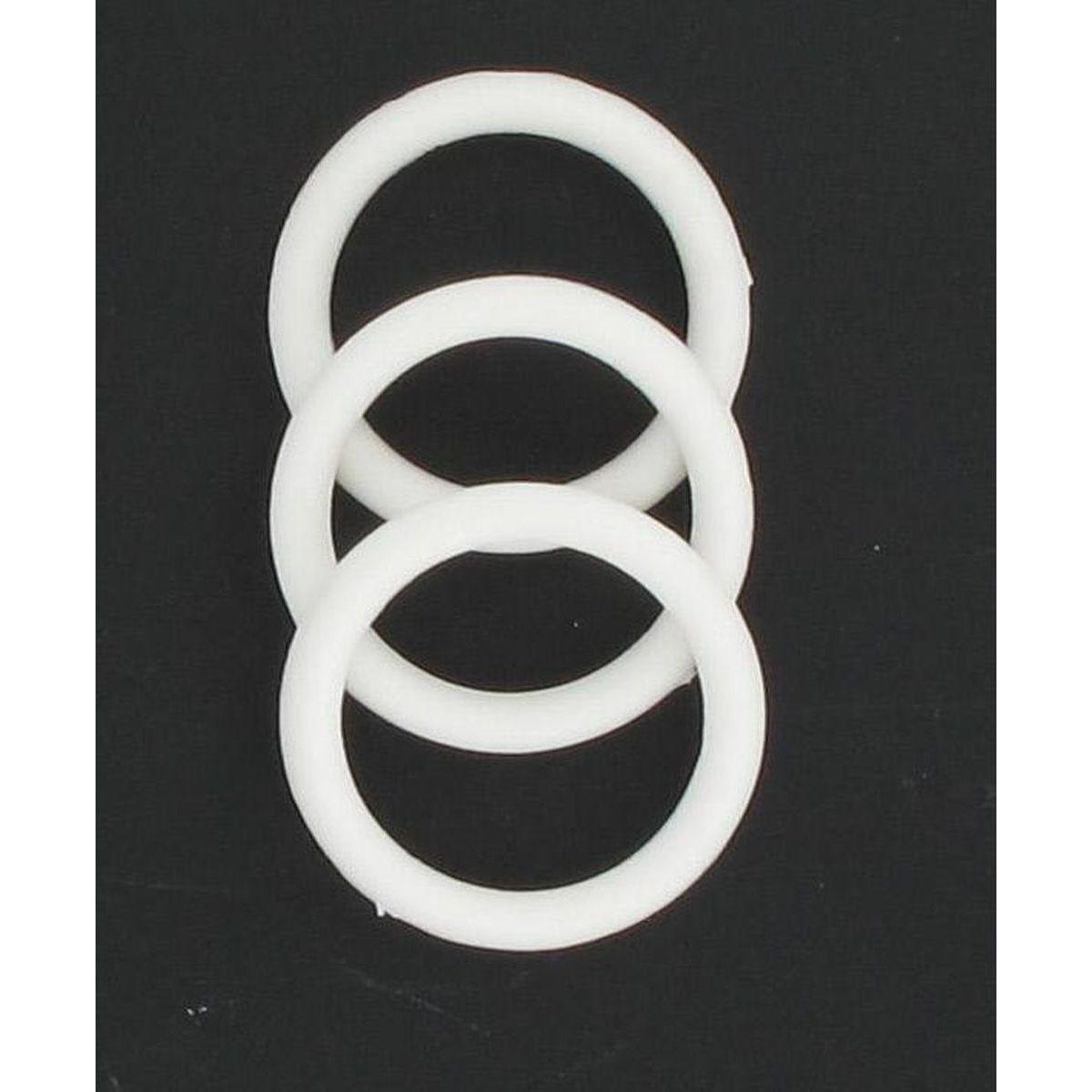 ANNEAUX BLANCS X 10 BLANC