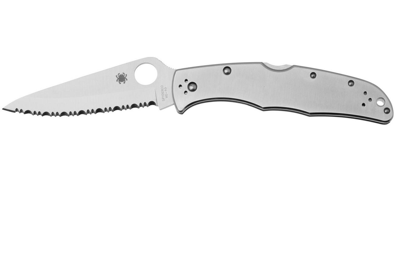 Spyderco Endura 4 Stainless Steel C10S serrated zakmes