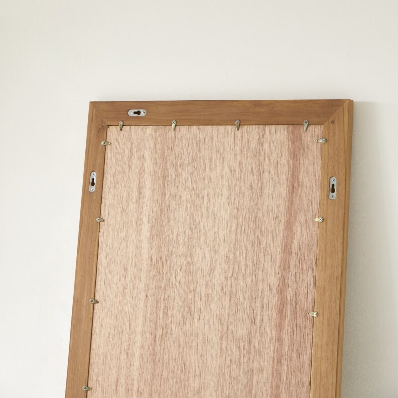 Miroir psyché en bois de teck Tona H 60 x L 160 x P 2 cm