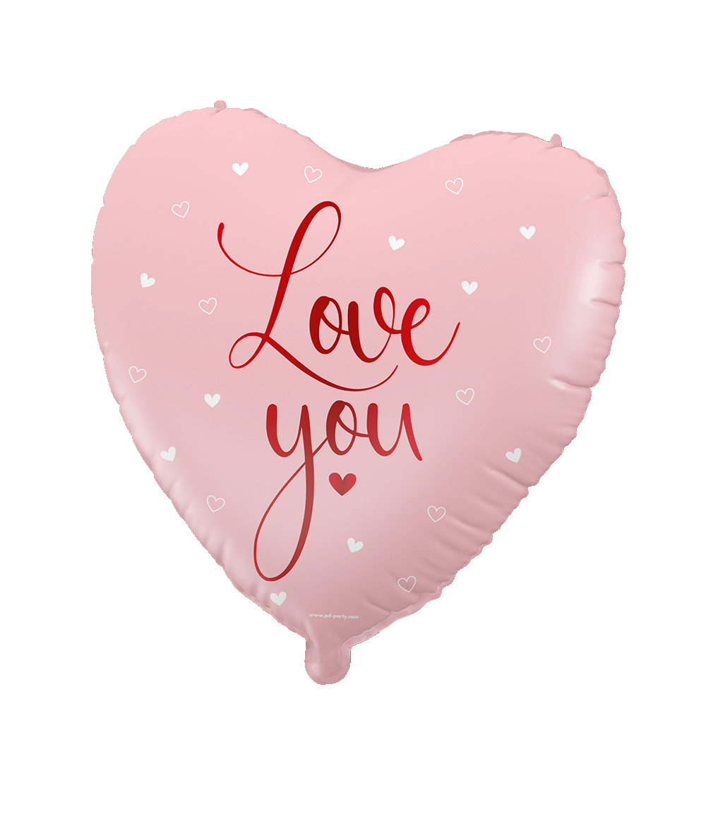 Love You Helium Ballon Leeg 46cm