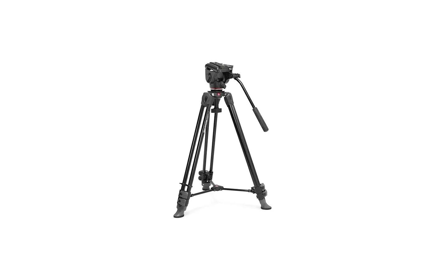 500X Kopf mit zwei Beinen Alu<br>Kombination aus Manfrotto 500X Fluidkopf und MVT502AM Stativ