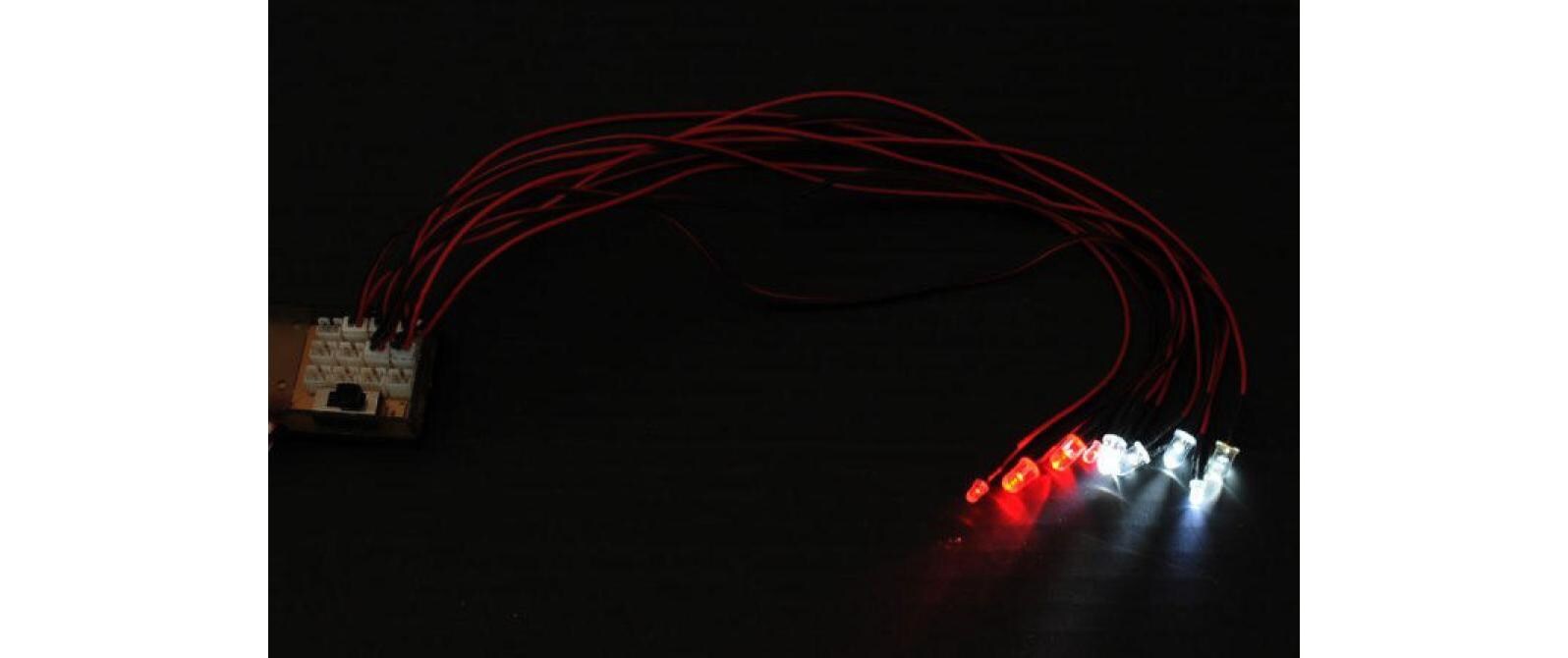 Modellbau-Beleuchtung Set mit 10 LEDsLichtset für Modellautos