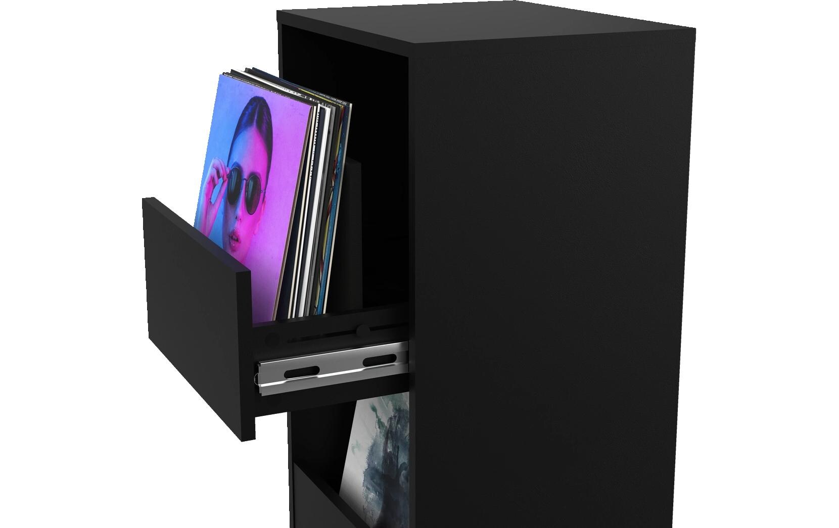 Vinyl Vault<br>Modulares System zur Aufbewahrung von Schallplatten mit Schubladen