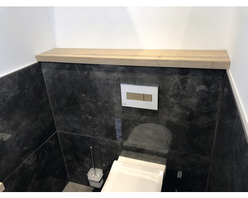 Plank 120x20x2 cm massief eiken