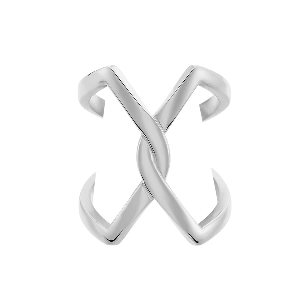 Bague Adelind Acier Blanc